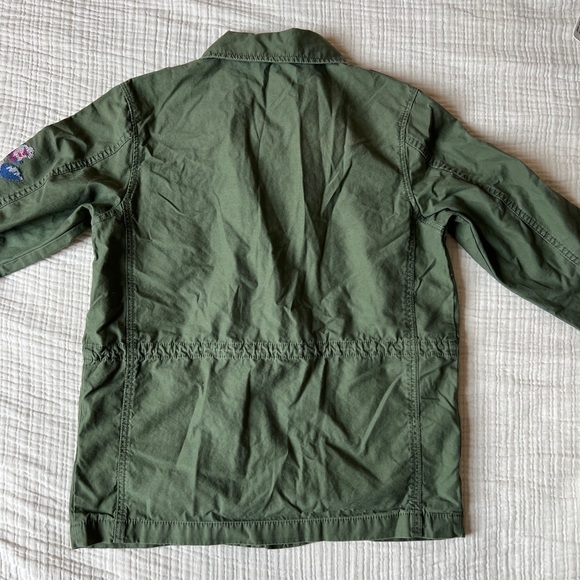 Wonder Nation Green Military Floral Jacket - Picture 2 of 2